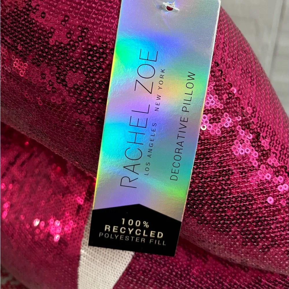 Rachel Zoe Two-Sided Sequin Lip Decorative Pillow